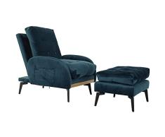 Sofá Cama DKD Home Decor Negro Metal Turquesa Poliéster 2 pcs (74 x 85 x 80 cm)