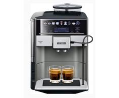 Siemens TE655203RW - Cafetera (Independiente, Máquina espresso, 1,7 L, Molinillo integrado, 1500 W, Negro, Gris, Plata)