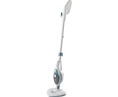 Ariete 4164 Steam mop 10 en 1 mopa a vapor, 1500 w, autonomía ilimitada, depósito 350 ml, altura regulable, mango extraíble, cabezal pivotante, color blanco azul