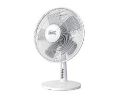 Black+Decker BXEFD40E Ventilador, Plástico, Blanco