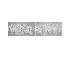 Cuadro DKD Home Decor Pino Flores Lienzo (2 pcs) (140 x 2.8 x 70 cm)
