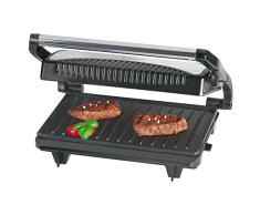 Bomann MG 2251 CB - Grill de Asar con Carcasa de Negro/Acero Inoxidable, 700 W