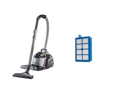 AEG LX7-2-EB-P Aspiradora de Trineo Sin Bolsa, 750 W de Potencia, Filtro Higiénico Lavable + AFS1W Filtro Aspiradora, Azul