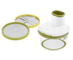 Tefal K1659004 - Cortador manual de 5 segundos, cortador de verduras, zanahorias, pepinos, calabacines, patatas, ceñones, hongos, manzanas y discos de acero inoxidable