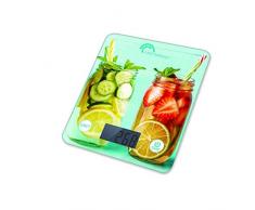 Little Balance 8337 Happy Drink - Báscula electrónica de cocina (5 kg/1 g), multicolor