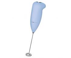 Clatronic MS 3089 3089-Espumador de Leche (Funciona con Pilas, Varilla de Acero Inoxidable, Color Azul, plástico