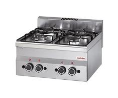 Cocina modular 60/60 PCG/P, 4 quemadores, 13800 W, 28 x 60 x 60 cm, 316602