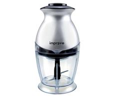 Improve IMPTTAD833 - Picadora eléctrica de 300 W, recipiente de 0,6 l, 2 discos para picar y para cremas/salsas