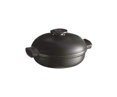 Emile Henry EH779563 Delight - Sartén (cerámica, 2,5 L), color negro