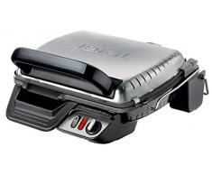 Tefal Ultra Compact 600 Comfort GC3060 Parrilla Eléctrica De Doble Cara, 2000 W, Acero Inoxidable/Aluminio, Plateado/Negro