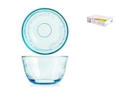 Pasabahce 503489 Citypop-Juego de 6 Copas de Cristal, Azul, 10 cm
