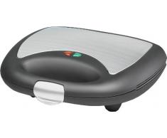 Rommelsbacher ST 710, 700 W, 230 V, Aluminio, Acero inoxidable, 245 x 235 x 85 mm, Negro, Plata - Sandwichera