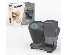 Imetec La Grattugia, Rallador Eléctrico, Rodillo De Acero Inoxidable, Tolva De Aluminio, Recipiente Extraíble Con Tapa Conserva Frescura, Sistema De Seguridad, 150 W