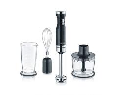 Graef HB502EU Batidora de mano para una peparación de alimentos rápida, 800 W, De plástico, 5 Velocidades, Negro