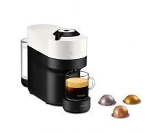 Krups Nespresso VERTUO Pop XN9201 - Cafetera de cápsulas, máquina de café expreso de Krups, 4 tamaños tazas, tecnología Centrifusion, 35 % plástico reciclado, Coconut White, Color Blanco