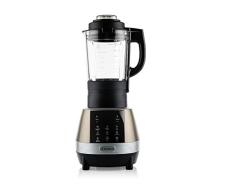 Westinghouse Batidora eléctrica con recipiente de cristal, 2 en 1 con función de cocción y batidora, multifunción, de alto rendimiento con cuchillas de acero inoxidable, robot de cocina, 1200 W