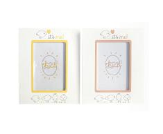 Marco de Fotos DKD Home Decor Pollo Madera Cristal (2 pcs) (10 x 10 x 15 cm)