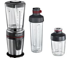 Bosch MMBM7G3M VitaStyle Mixx2Go Batidora de vaso, 350 W, 600 ml, color negro, negro
