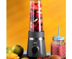 Jata JEBT1001 Batidora de Vaso Individual 600 W, Vaso Portátil 600 ml, 4 cuchillas de acero inoxidable extraíbles, 2 velocidades, Apta para hielo y frutos secos