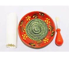 JOSKO Produkte 2736 Juego de Platos para rallar, cerámica, Rojo