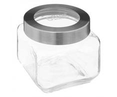 5 five Simply Smart Tarro cristal tapa contorno acero 08L Miro