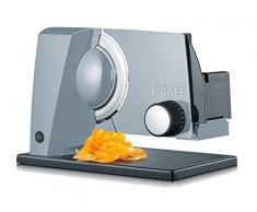 Graef S 11000 Eléctrico 170W Aluminio Plata rebanadora - Cortafiambres (Aluminio, Plata, 230 mm, 240 mm, 325 mm, 2,33 kg)