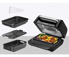 BEPER CUCINOTTO Parrilla y Freidora Multifunción con 8 Programas - Freidora, Barbacoa, Horno, Placa de Cocina y Deshidratador + Accesorios Incluidos