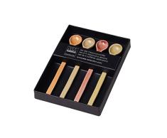 ASA Coppetta 44932214 Earthy - Juego de 4 cucharas (porcelana, 15 cm), multicolor