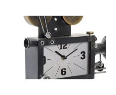 Reloj de Mesa DKD Home Decor Negro Cristal Hierro Madera MDF (33 x 16 x 45 cm)