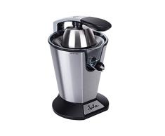 Jata JEEX1045 Exprimidor de Naranjas Eléctrico de Brazo, 600 W, Cuerpo Acero Inox, Desmontable, Tapa cierre antigoteo, Base antideslizante, Extracción continua, Silencioso