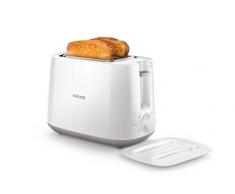 Philips Daily Collection - Tostador (2 rebanada(s), Blanco, De plástico, Giratorio, China, 2 año(s))