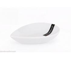 Caja 4 Pcs tuercas de porcelana blanca aperitivo tapas Pica-Pica cuencos (14 x 10,3 x 3,5 14809b