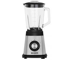 Becken Batidora de Vaso, Jarra de Cristal, 1.5L, 1000W, Acero Inoxidable
