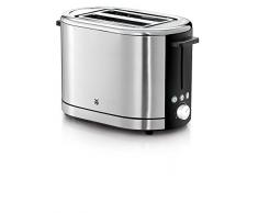 WMF Lono Tostadora, 900 W, 2 ranuras, 7 niveles de tueste, modo descongelar, luces led, acero inoxidable de cromargan