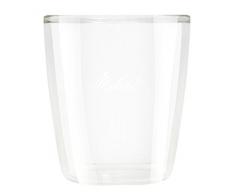 Melitta 4006508212897 Vasos Doble Cristal Pequeños, 0.08 litros, Vidrio, Transparente