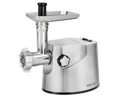 Proficook PC-FW 1172 Picadora de Carne Eléctrica Profesional, 2Kg/min, Cuerpo Aluminio Fundido, Embutidora Salchichas, 3 Discos Corte, Engranaje Metálico, Función Inversa, Accesorios, 1800W