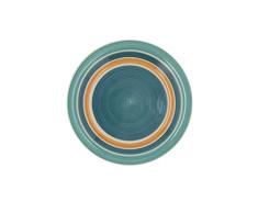 Quid Aire Azul Plato Postre Cerámico 19cm Multicolor