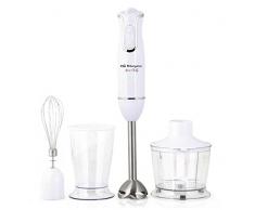 Orbegozo BT 2660 - Batidora de mano, incluye picadora, varilla para montar y vaso medidor, 800 W de potencia, 2 velocidades, brazo INOX