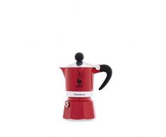 Bialetti Rainbow Cafetera Italiana Espresso, 1 Taza, Aluminio, Rojo