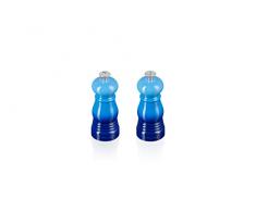 Le Creuset Set de Mini Molinillos de Sal y Pimienta, PlÃ¡stico ABS, Mecanismo de CerÃ¡mica, AnticorrosiÃ³n, Azure, 44900112200000