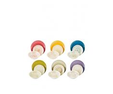 SATUR Vajilla 18 Piezas Dune Multicolor