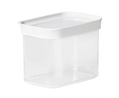 Emsa N11418 Optima - Caja de almacenamiento en seco (1 litro, rectangular, vertical, 100% segura, higiénica, segura y eficiente, sellado de frescura sin BPA, diseño transparente