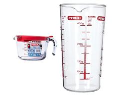 Pyrex Classic Jarra Medidora, 20.872 Cm + Vaso Medidor 0,5L 888, Centimeters