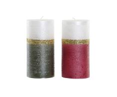 Vela DKD Home Decor Navidad (7.5 x 7.5 x 15 cm) (2 pcs)