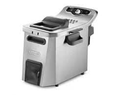 DeLonghi F44532CZ Solo - Freidora Independiente de Acero Inoxidable, 5 L, 3200 W, 1,5 kg, Negro