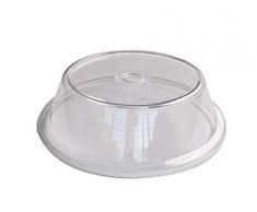 APS Tapa de plato tapa de mantenimiento de frescos, campana de plato, tapa de plato transparente, no apta para microondas, Ø 24 cm, 7,5 cm de altura