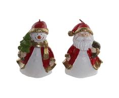 Vela DKD Home Decor Navidad (2 pcs) (6.5 x 6 x 10 cm)