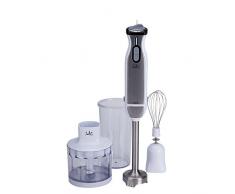 Jata BT199 Batidora de Varilla Inox con Doble Cuchilla de Titanium y Todos los Accesorios Incluidos Regulador electrónico de Velocidad Pie Desmontable de Acero Inoxidable 1000 W