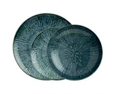 Arthur Krupp 67351BA2 Fusion Blue Porcelana - Juego de platos (12 unidades)