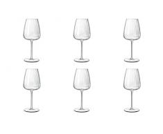 Bormioli Luigi Speakeasies Set 6 Calici Vino Rosso in Vetro 70cl. Vetro Sonoro Superiore High-Tech.